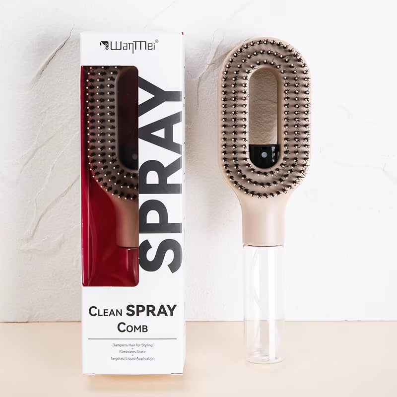 Revolutionary 2-in-1 Sprayer Comb: Soft Scalp Massager with Essential Oil Spray Bottle for Effortless Hair Styling